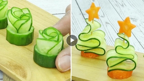 Cucumber & Carrot decoration ideas | Thaitrick
