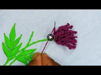 Amazing Hand Embroidery Flower Stitching | Stitch Embroidery Designs | Hand Embroidery Design