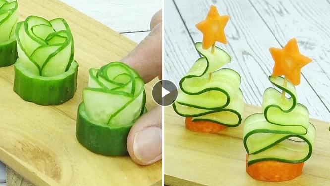 Cucumber & Carrot decoration ideas | Thaitrick