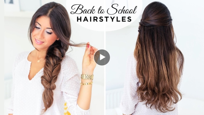 Back To School Hairstyles ft. Fluffy Braid | Luxy Hair