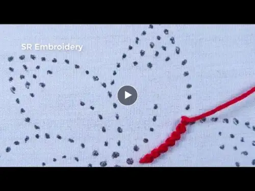 Hand Embroidery Amazing Flower Design Palestrina Stitch Super Unique Flower Embroidery Easy Tutorial