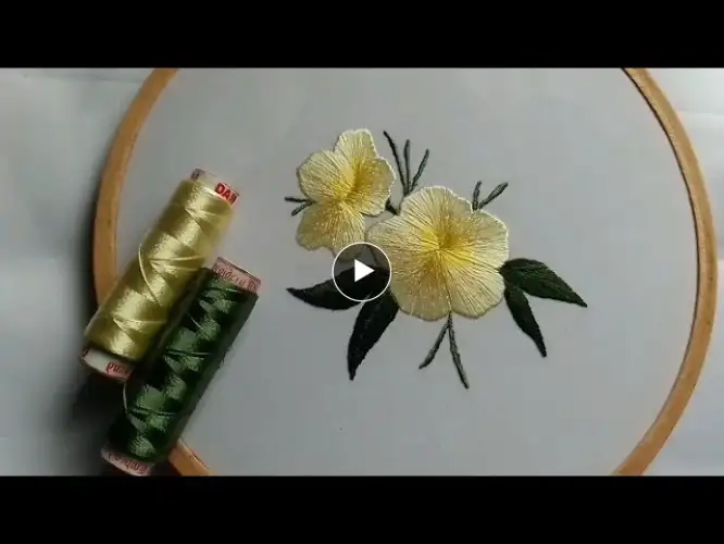 Hand Embroidery Flower design