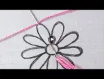 Latest Hand Embroidery Flower Design Super Easy Double Cast On Stitch Flower Embroidery Tutorial
