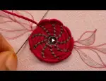 Wonderful flower design|hand embroidery design video|embroidery design|kadhai design