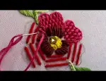 Elegant flower design |hand embroidery design |embroidery
