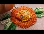 Very pretty flower design|hand embroidery design video|kadhai design|kadhai ka video