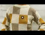 Sweater o jersey de cuadros a crochet || Tutorial ||