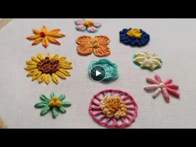10 Different Flower Embroidery for Beginners